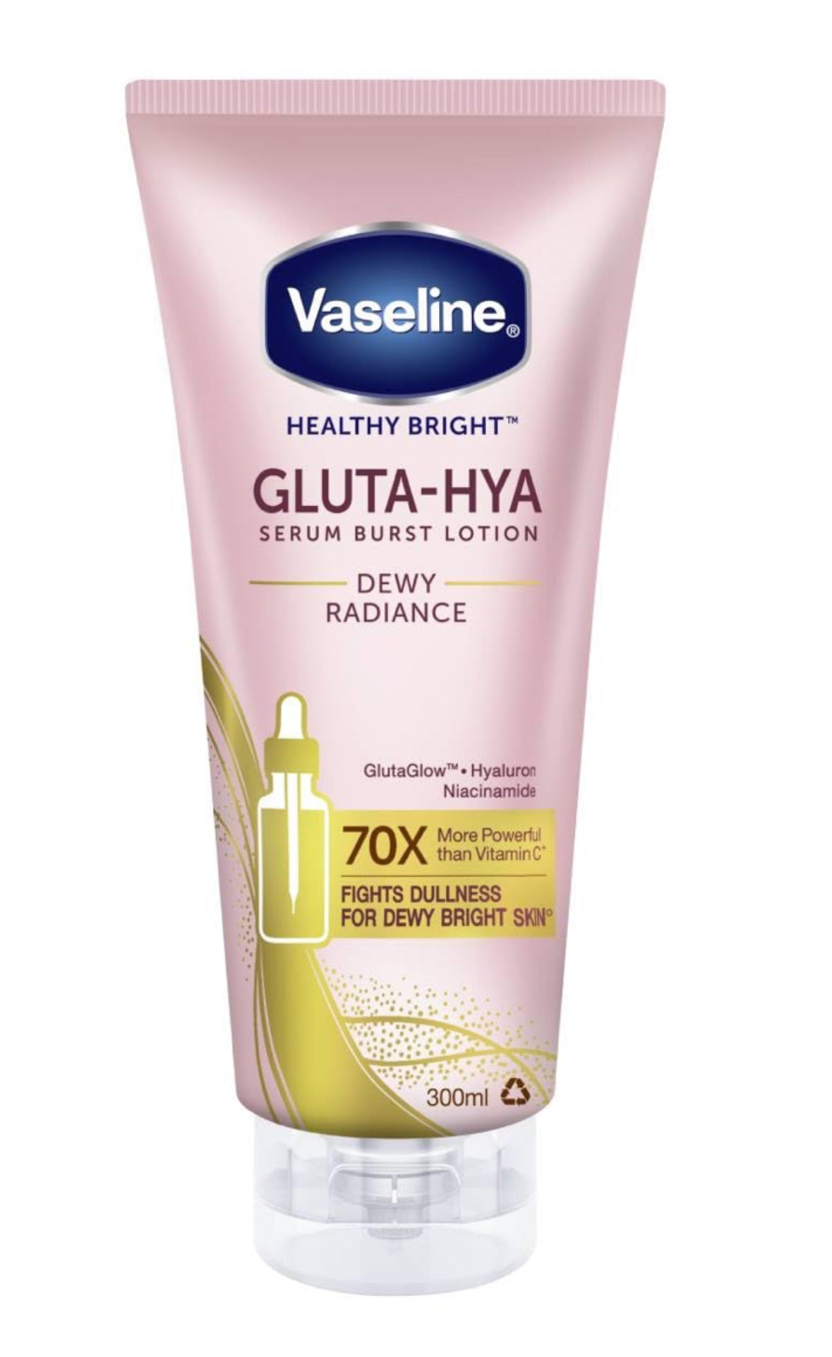 Vaseline Gluta-Hya Smooth Radiance Serum Burst Lotion 330ml