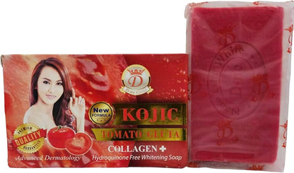 Savon éclaircissant KOJIC TOMATO GLUTA COLLAGÈNE 160 g