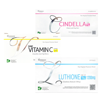 CINDELLA 1200mg pack éclaircissant à base Glutathione, VitamineC et Thioctic Acid