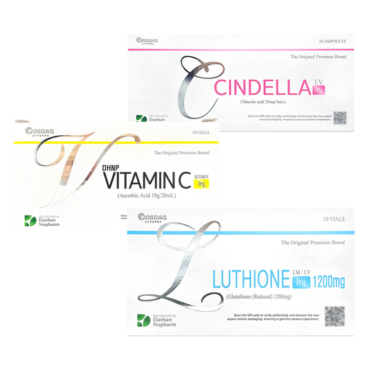 CINDELLA 1200mg pack éclaircissant à base Glutathione, VitamineC et Thioctic Acid